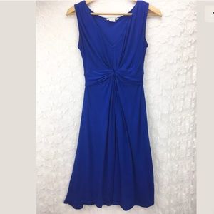 Boden Blue Knot Detail Jersey Dress UK 8, US 4